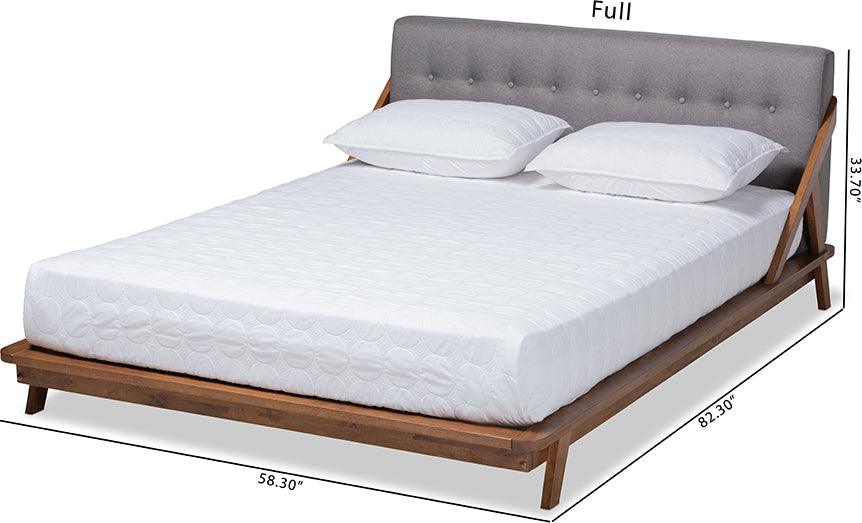 Wholesale Interiors Beds - Sante King Bed Gray & Walnut