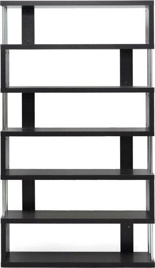 Wholesale Interiors Bookcases & Display Units - Barnes Six-Shelf Bookcase Dark Brown