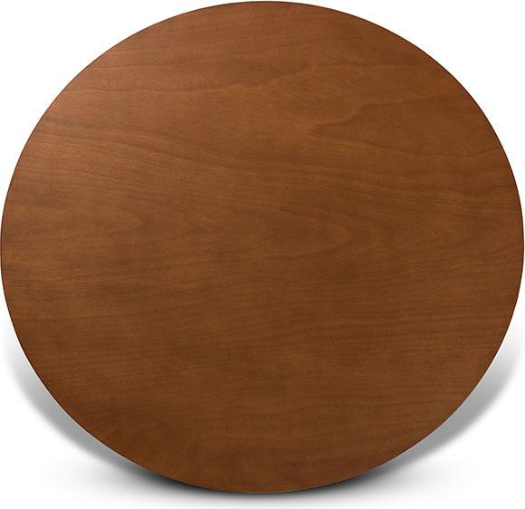 Wholesale Interiors Dining Sets - Sadie Grey Fabric Upholstered and Walnut Brown Finished Wood 7-Piece Dining Set