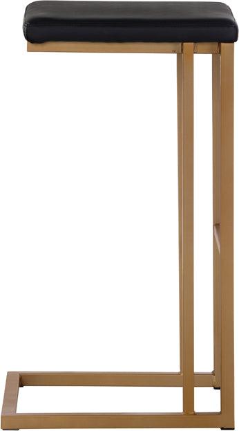 SUNPAN Barstools - Boone Barstool - Champagne Gold - Onyx (Set of 2)