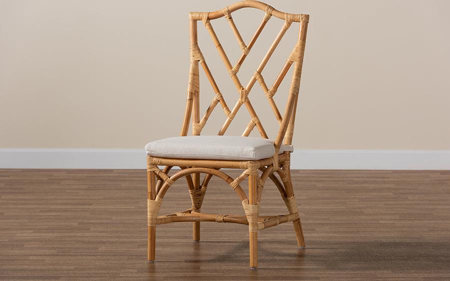 Wholesale Interiors Accent Chairs - Sonia Natural Finished Rattan Dining Chair
