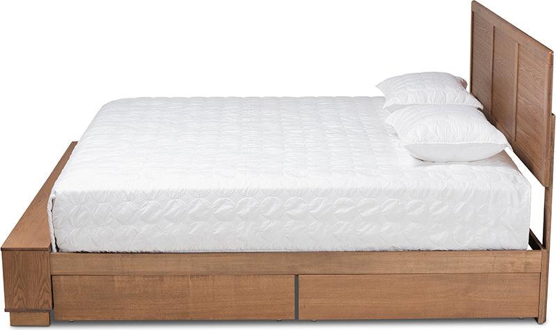 Wholesale Interiors Beds - Tamsin King Storage Bed Ash Walnut
