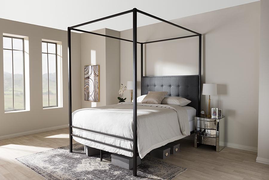 Wholesale Interiors Beds - Eleanor Queen Bed Black