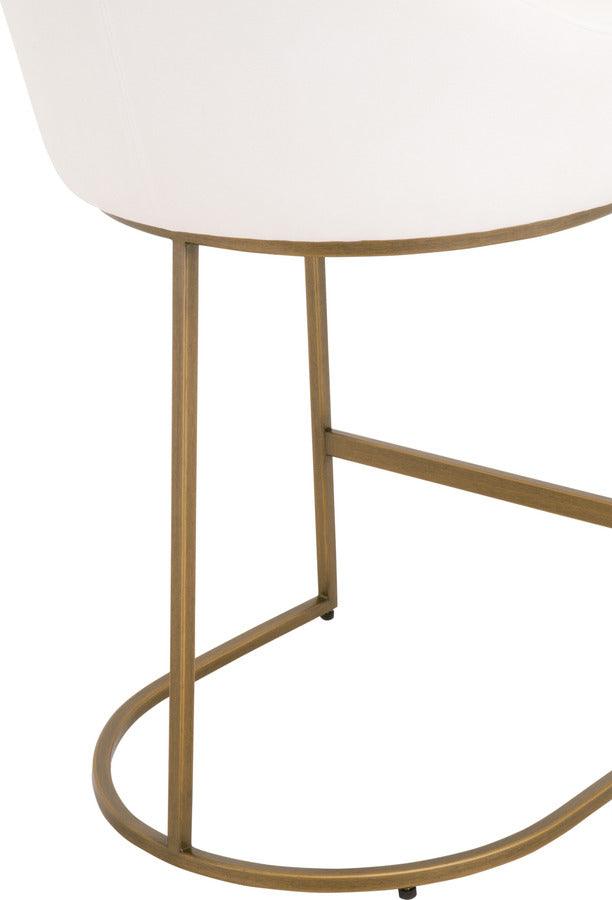 Essentials For Living Barstools - Parissa Counter Stool Set of 2 Brushed Gold