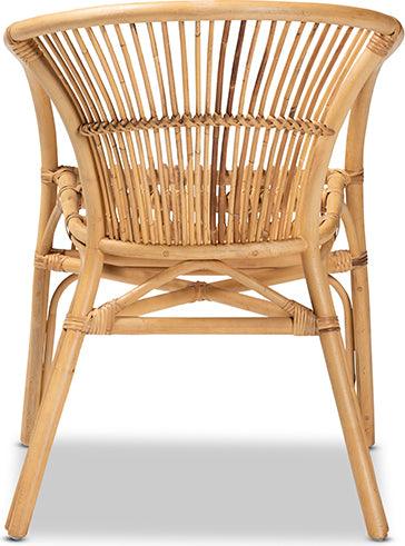 Wholesale Interiors Dining Chairs - Murai Modern Bohemian Natural Brown Rattan Dining Chair