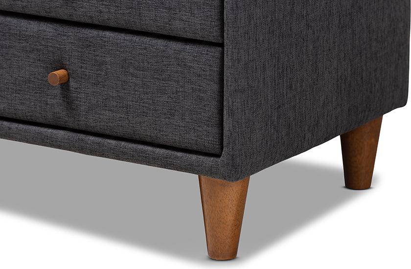 Wholesale Interiors Nightstands & Side Tables - Claverie Nightstand Charcoal