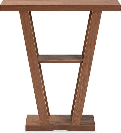 Wholesale Interiors Consoles - Boone Walnut Brown Finished Wood Console Table