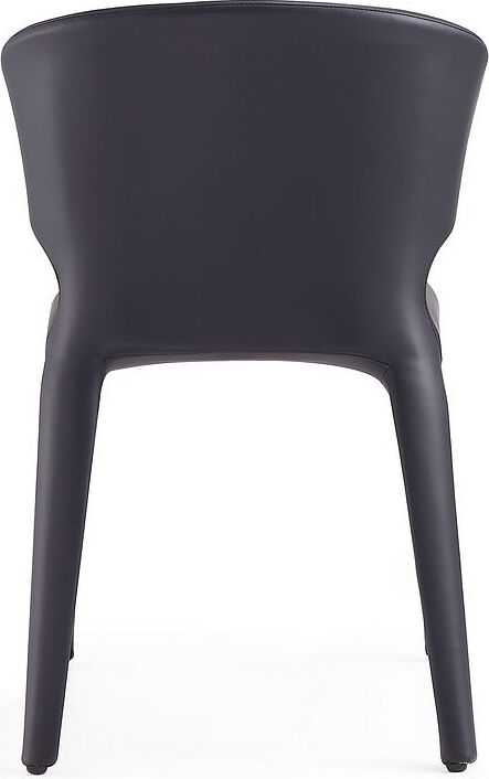 Manhattan Comfort Dining Chairs - Conrad Black Faux Leather Dining Chair (Set of 2)