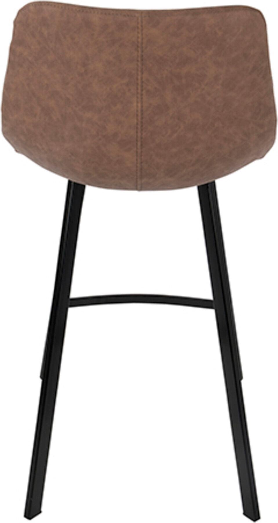 Lumisource Barstools - Outlaw Counter Stool Brown & Black Legs (Set of 2)