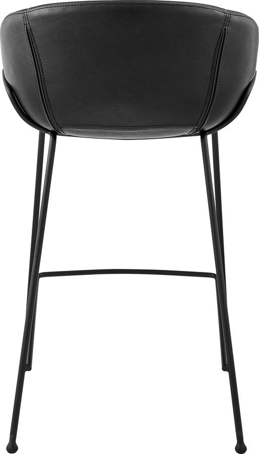 Euro Style Barstools - Zach Counter Stool with Leatherette - Set of 2