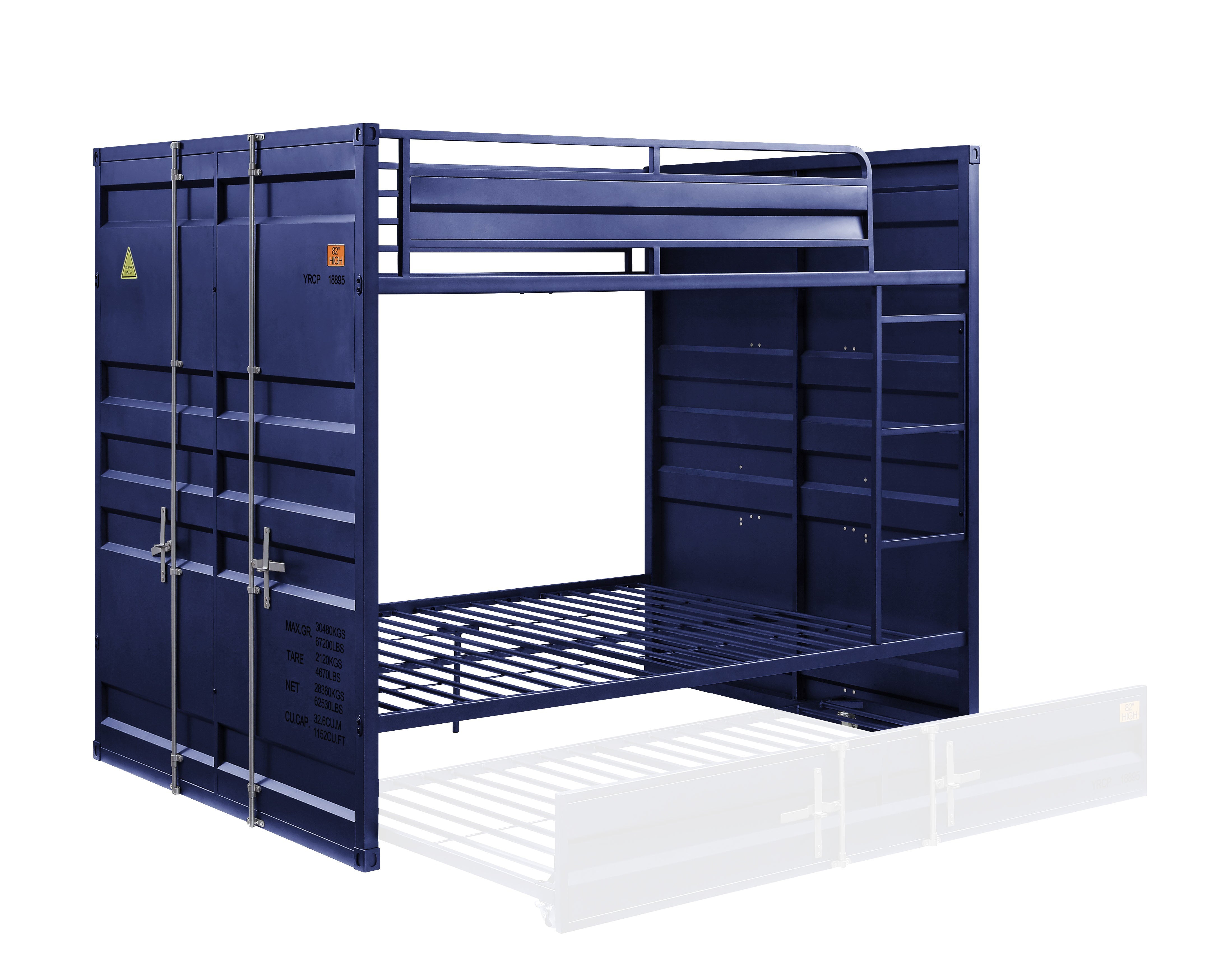 ACME Furniture Beds - Bunk Bed (Full/Full), Blue