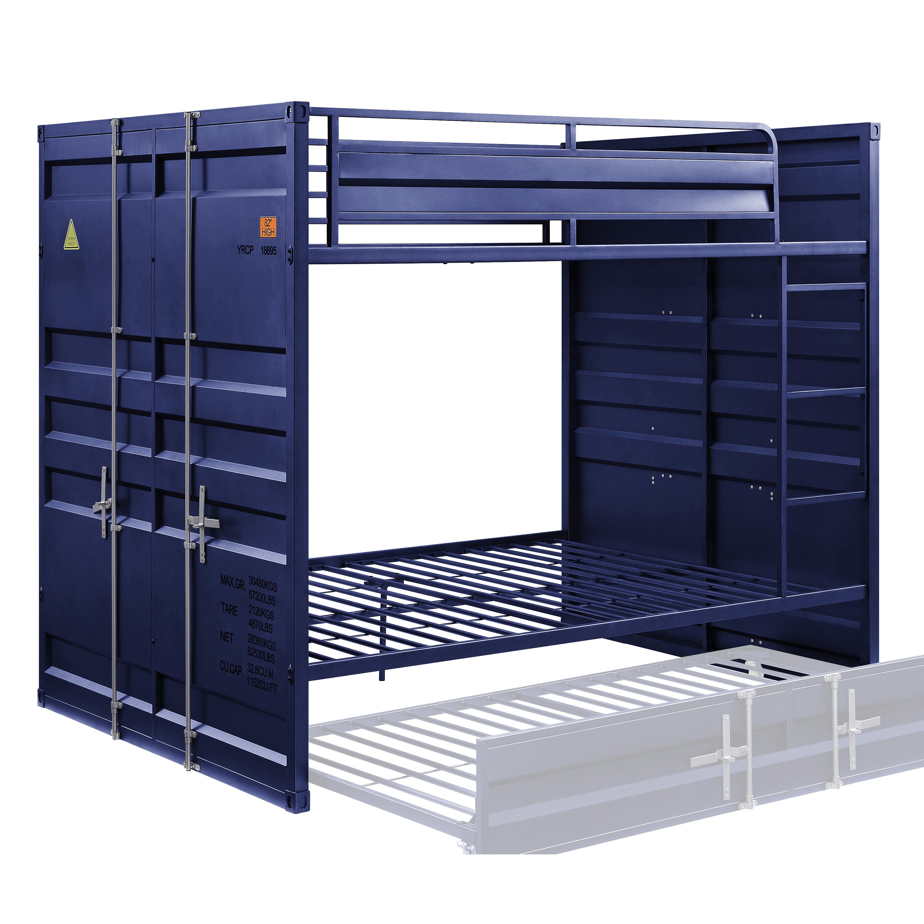 ACME Furniture Beds - Bunk Bed (Full/Full), Blue