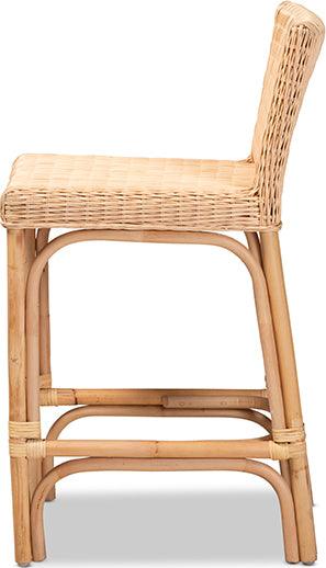 Wholesale Interiors Barstools - Athena Natural Finished Rattan Counter Stool