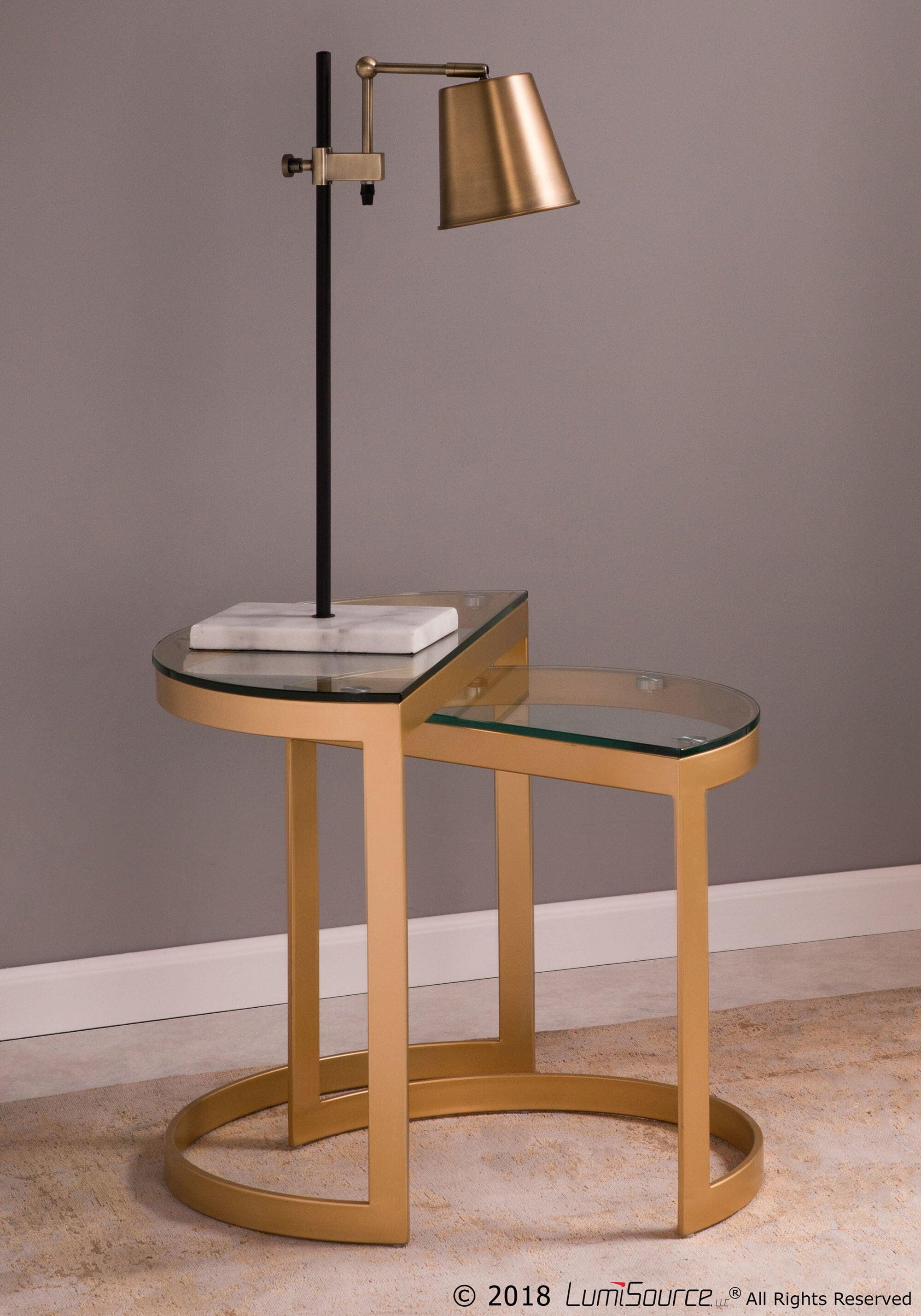 Lumisource Table Lamps - Metric Table Lamp White White & Black