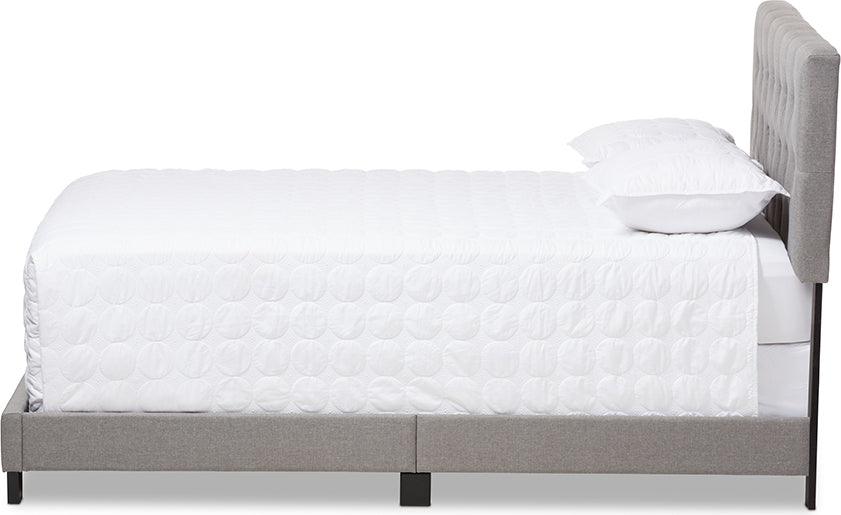Wholesale Interiors Beds - Cassandra King Bed Light Gray
