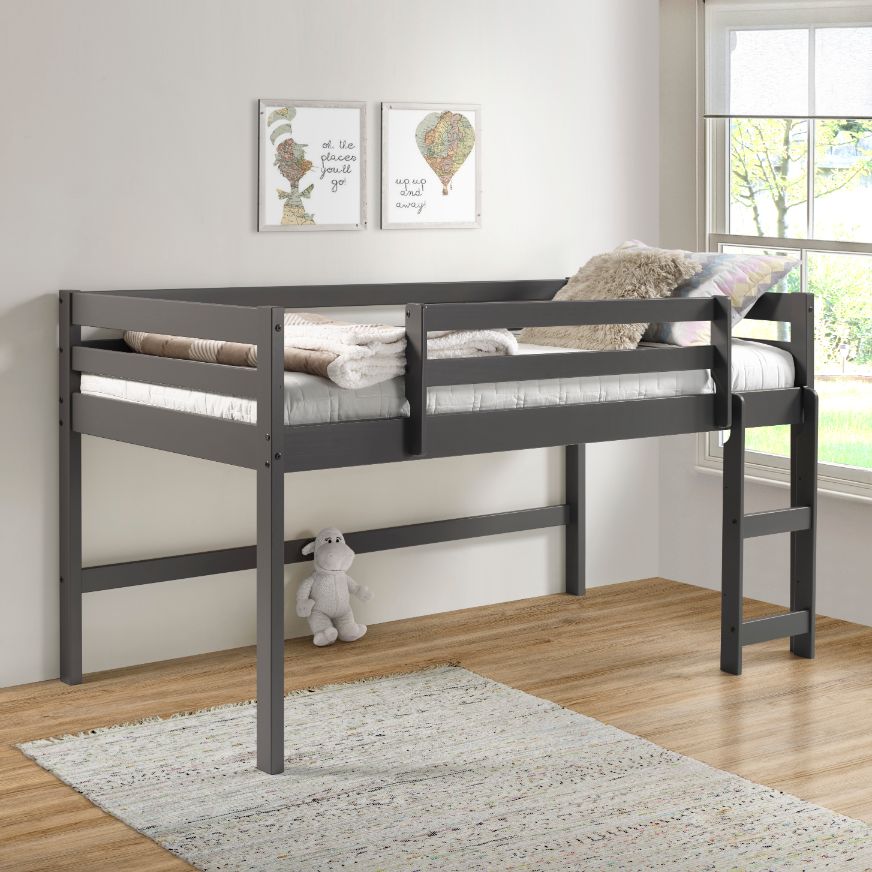 ACME Beds - ACME Lara Twin Loft Bed, Gray Finish