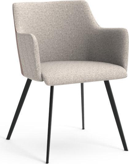 SUNPAN Dining Chairs - Griffin Dining Armchair - November Grey / Bravo Cognac