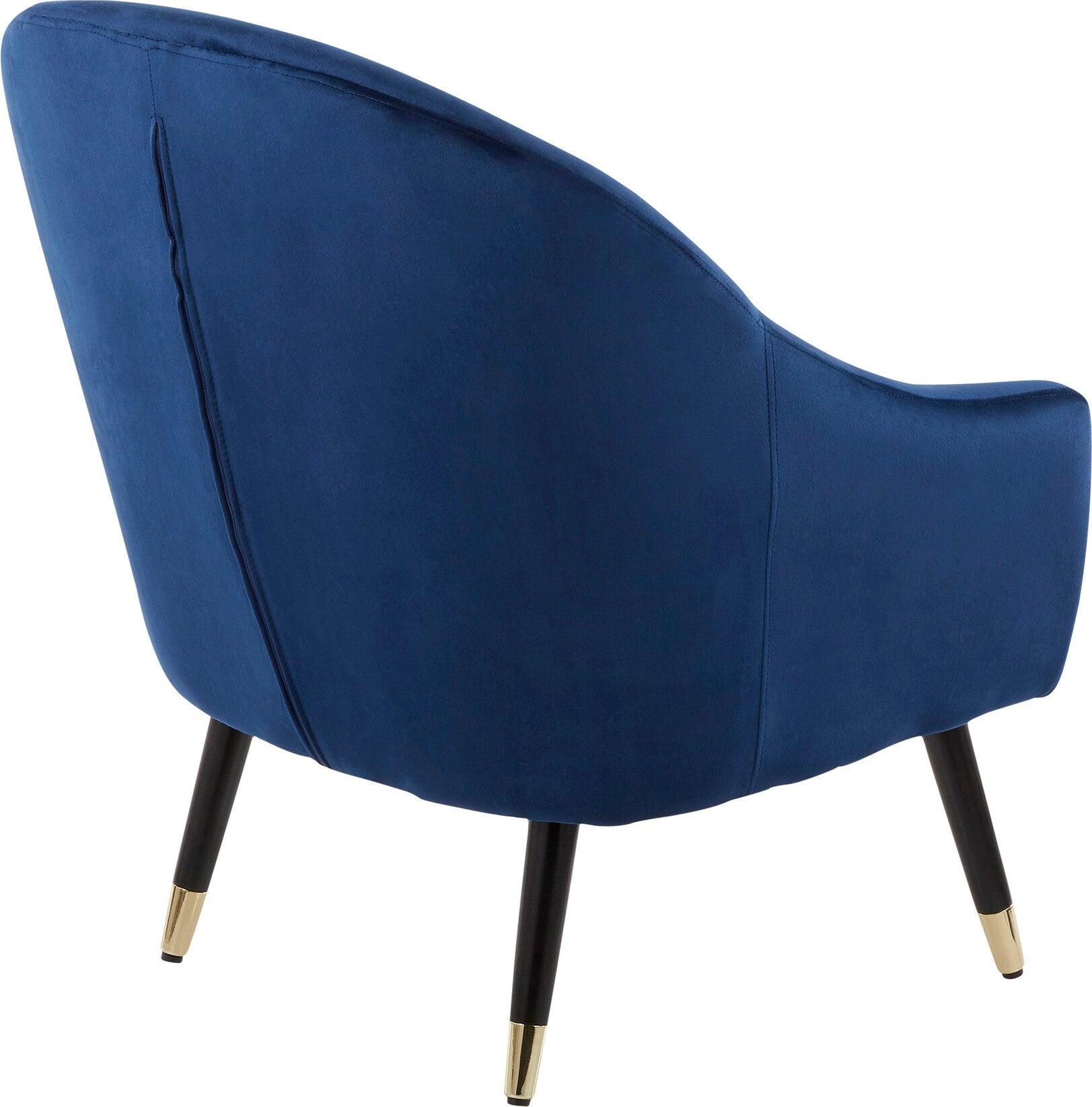 Lumisource Accent Chairs - Matisse Accent Chair Blue & Black