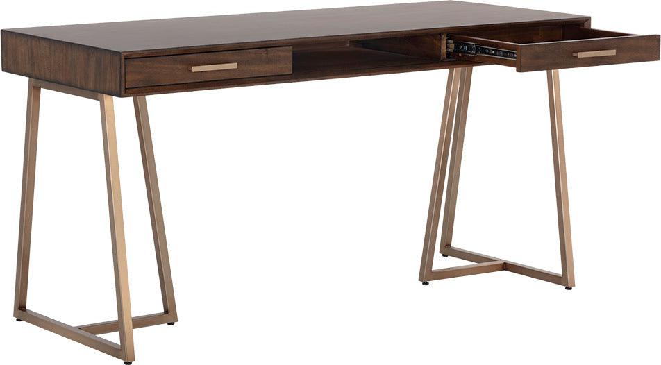 SUNPAN Desks - Alma Desk Brown Wood
