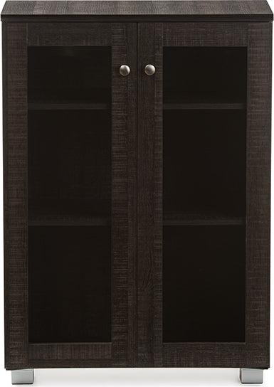Wholesale Interiors Buffets & Cabinets - Mason Contemporary Dark Brown Multipurpose Storage Cabinet Sideboard
