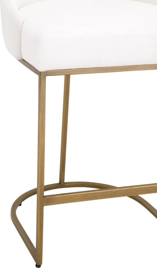 Essentials For Living Barstools - Parissa Counter Stool Set of 2 Brushed Gold