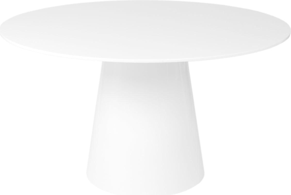 Euro Style Dining Tables - Wesley 53" Round Dining Table in Matte White