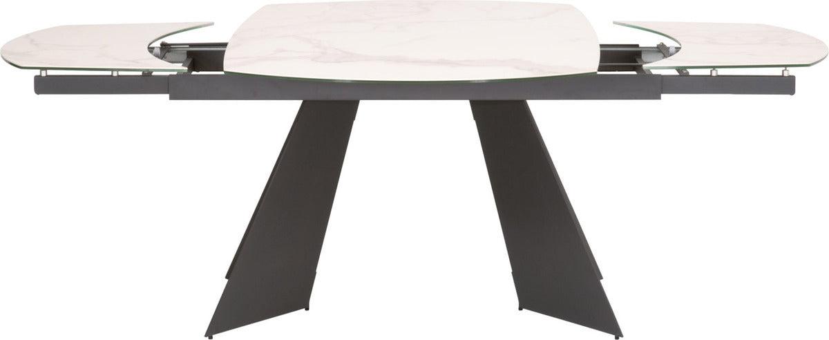 Essentials For Living Dining Tables - Torque Extension Dining Table Matte Dark Gray