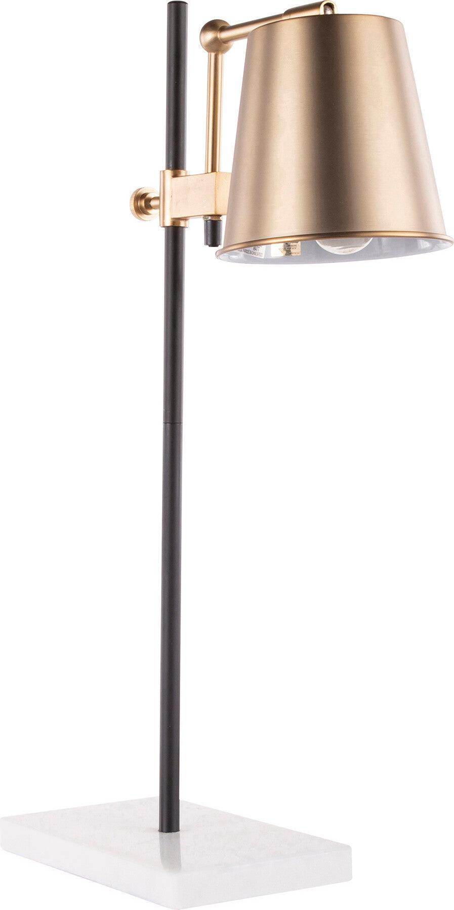 Lumisource Table Lamps - Metric Table Lamp White White & Black