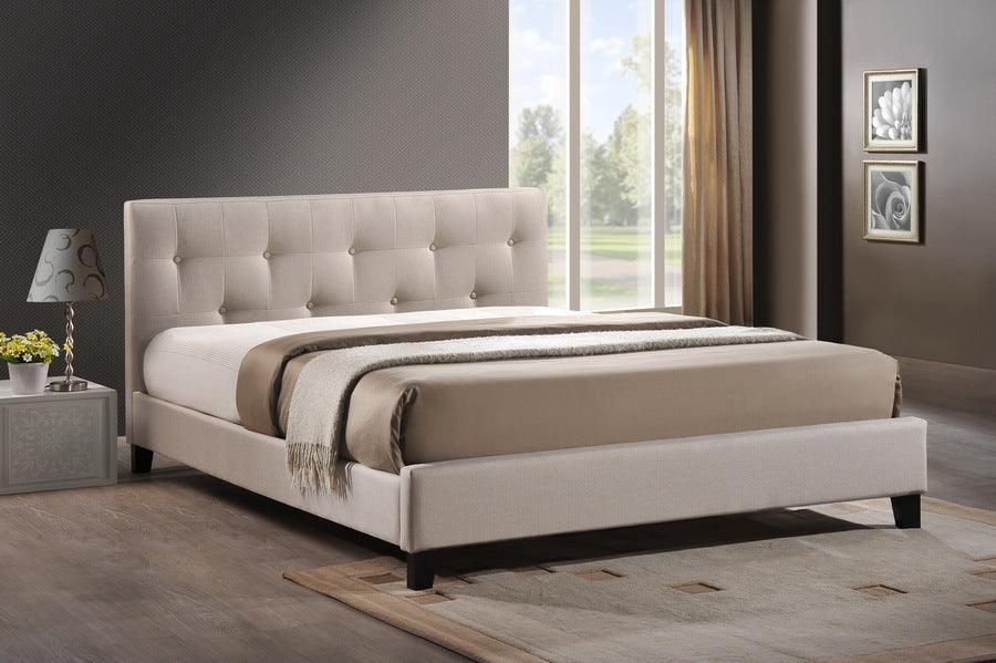 Wholesale Interiors Beds - Annette Full Bed Light Beige