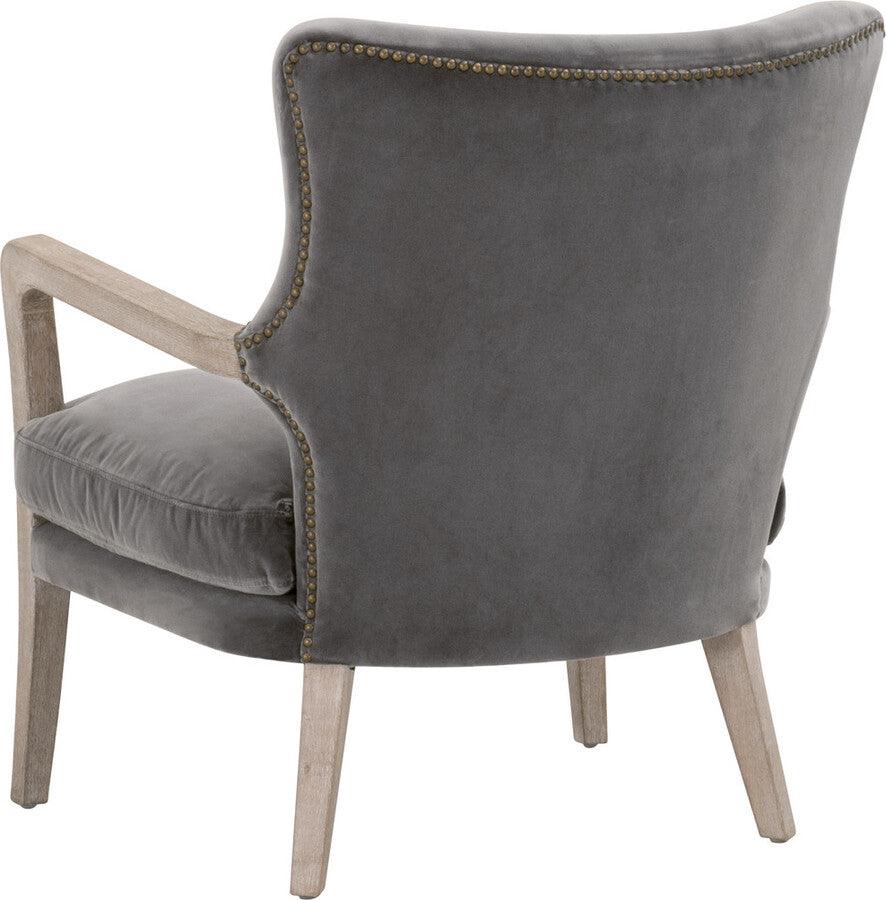 Essentials For Living Accent Chairs - Calvin Club Chair Dark Dove Velvet