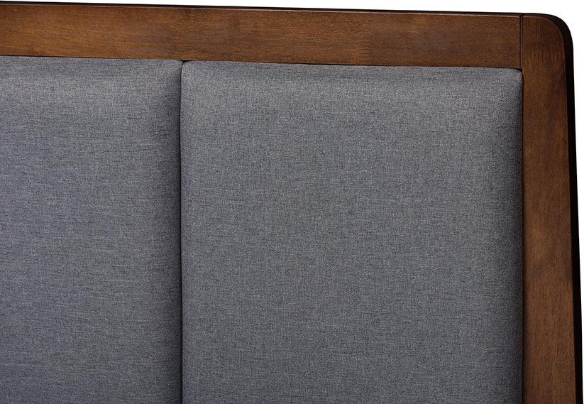 Wholesale Interiors Beds - Brannigan Queen Storage Bed Gray & Walnut Brown