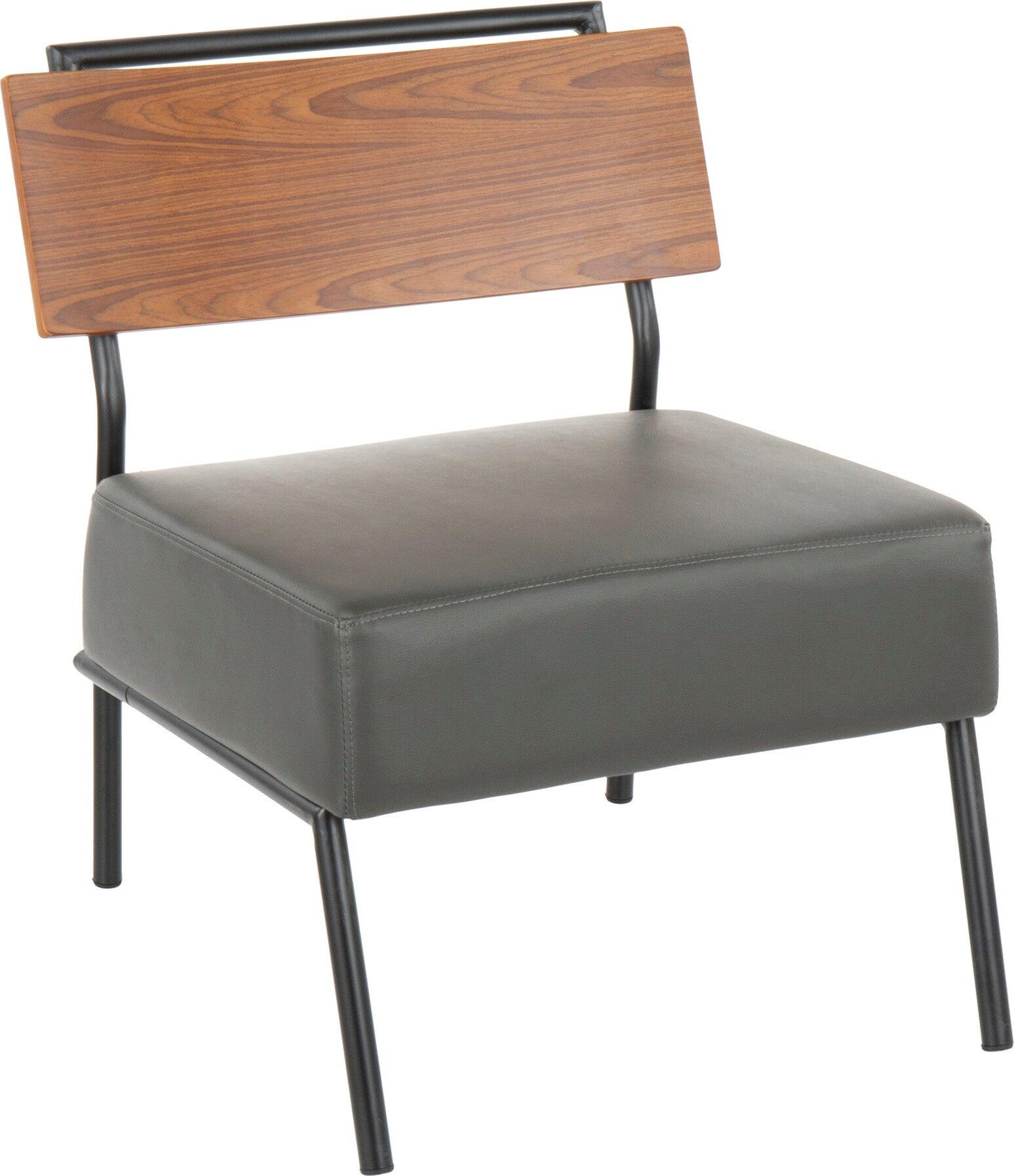 Lumisource Accent Chairs - Fiji Accent Chair Black & Gray