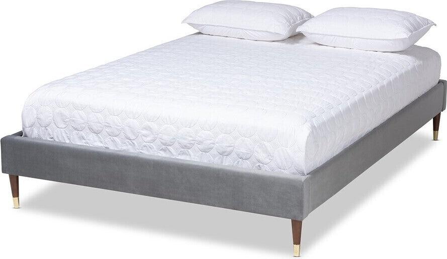 Wholesale Interiors Beds - Volden Full Bed Charcoal Velvet