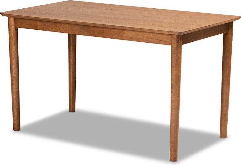 Wholesale Interiors Dining Sets - Alvis Emerald Green Velvet Upholstered and Walnut Brown Finished Wood 4-Piece Dining Nook Set
