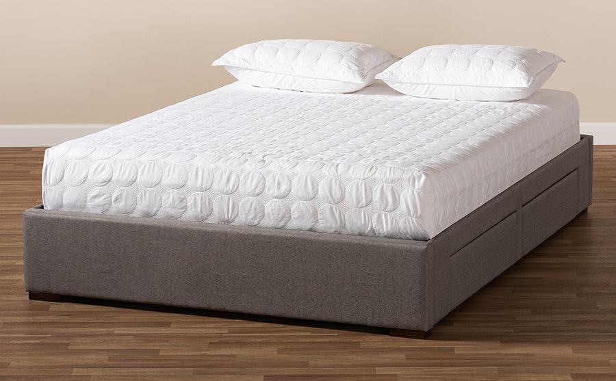 Wholesale Interiors Beds - Leni King Storage Bed Gray