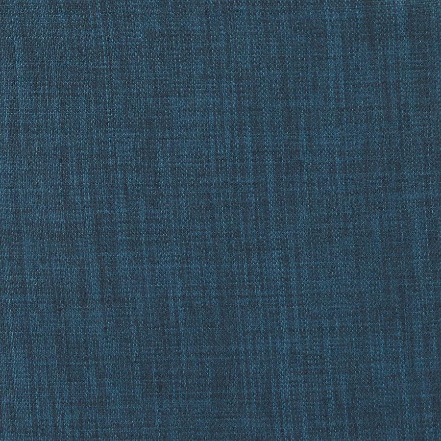Euro Style Dining Chairs - Signa Armchair in Blue Fabric with Black Steel Base