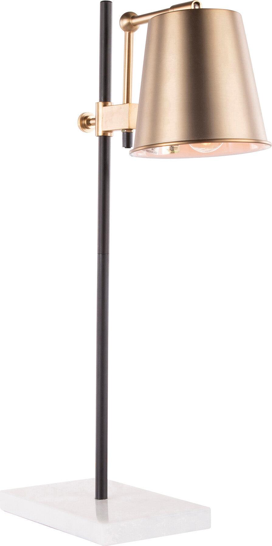 Lumisource Table Lamps - Metric Table Lamp White White & Black