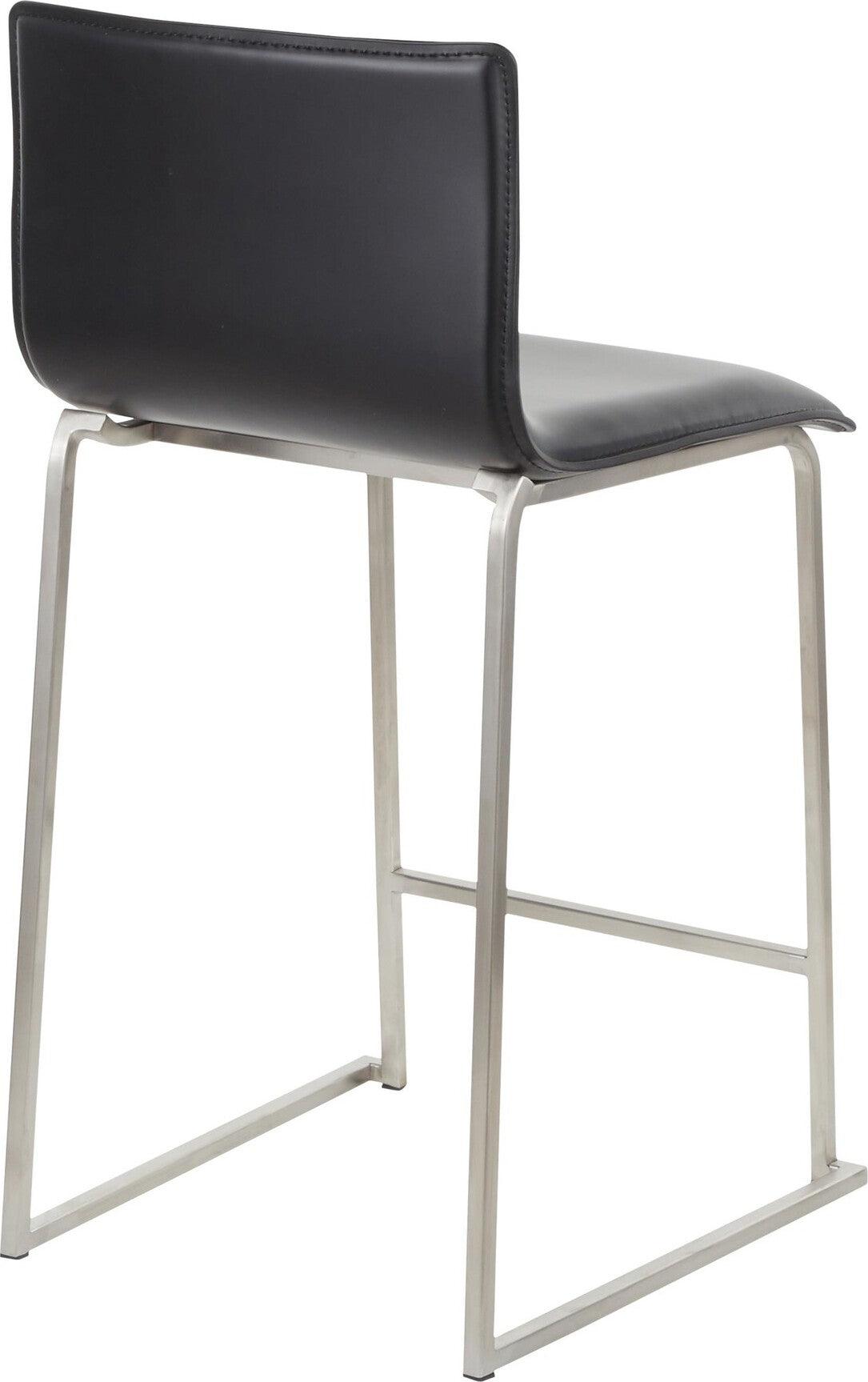 Lumisource Barstools - Mara Counter Stool & Black (Set of 2)