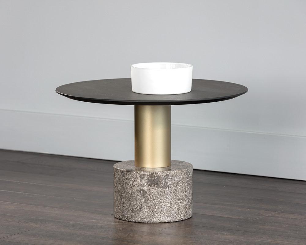 SUNPAN Coffee Tables - Monaco Coffee Table - Gold - Grey Marble / Charcoal Grey