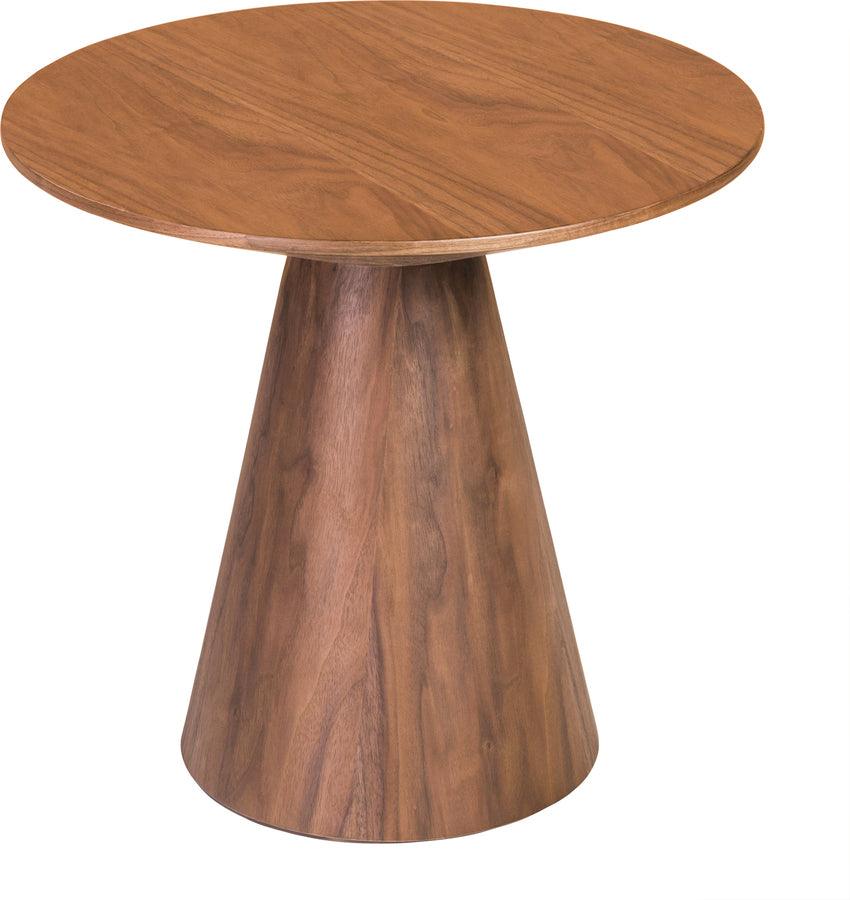 Euro Style Side & End Tables - Wesley 24" Side Table in Walnut Veneer