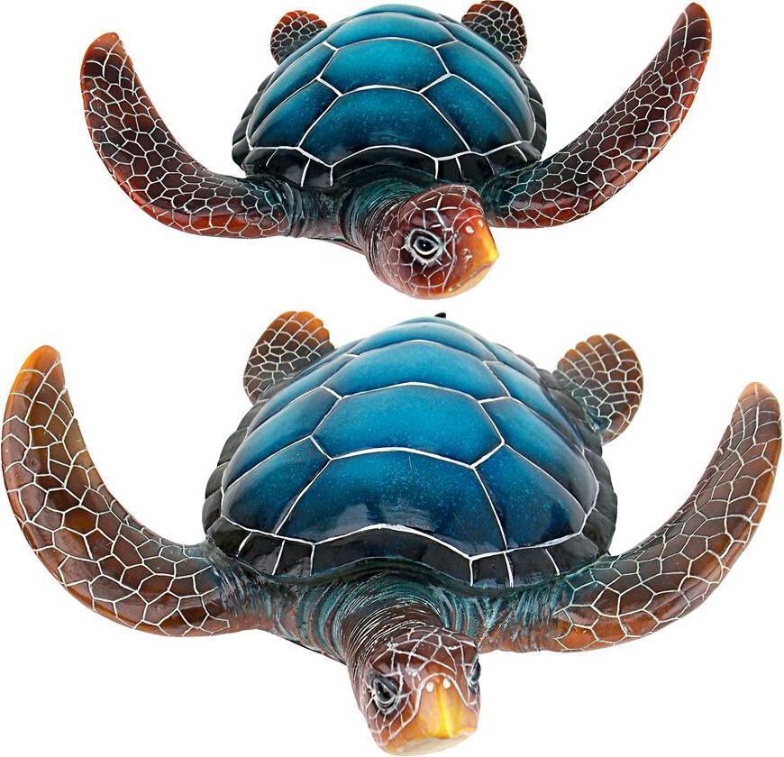 Design Toscano Garden Lovers Gifts - S/2 Blue Sea Turtle Statues