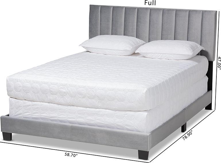 Wholesale Interiors Beds - Clare King Bed Gray & Black