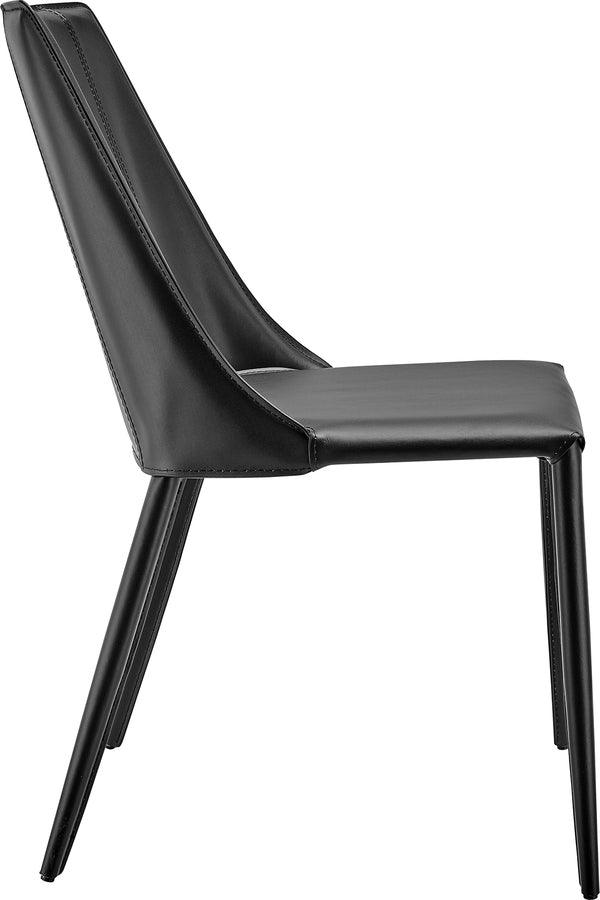 Euro Style Dining Chairs - Kalle Side Chair in Black