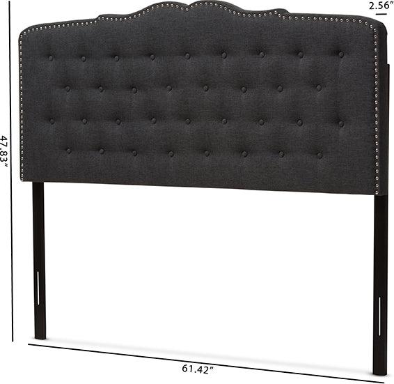 Wholesale Interiors Headboards - Lucy Queen Headboard Dark Gray