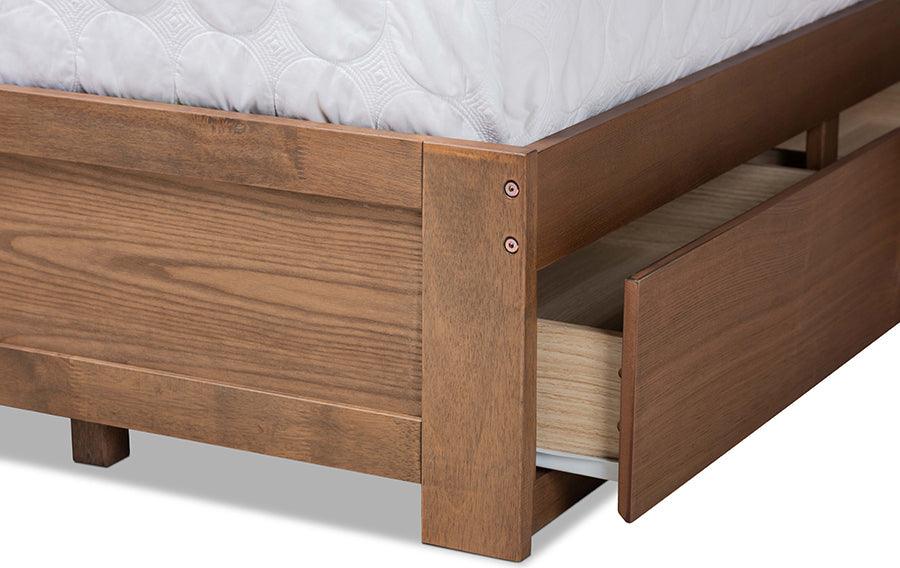 Wholesale Interiors Beds - Eleni King Storage Bed Ash Walnut