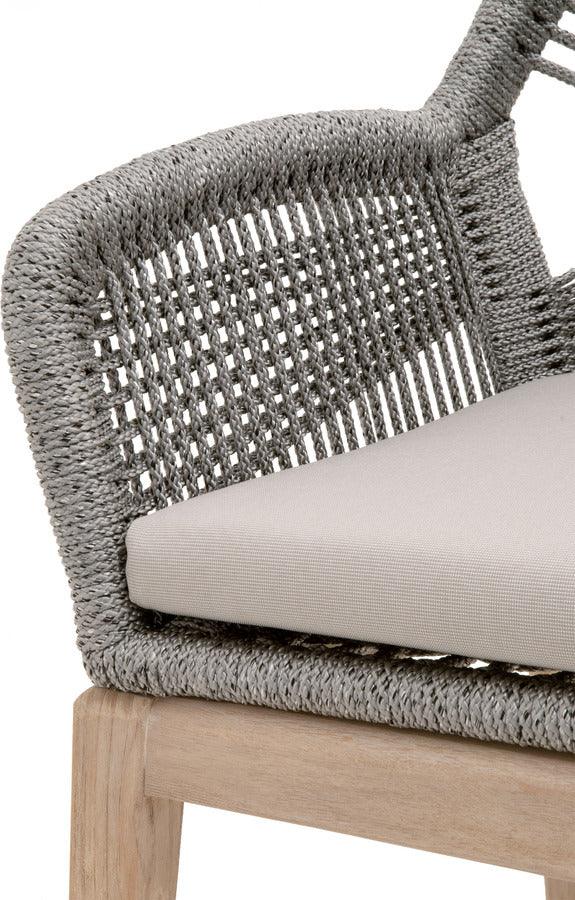 Essentials For Living Chairs - Loom Outdoor Arm Chair Platinum Gray Teak (Set of 2)