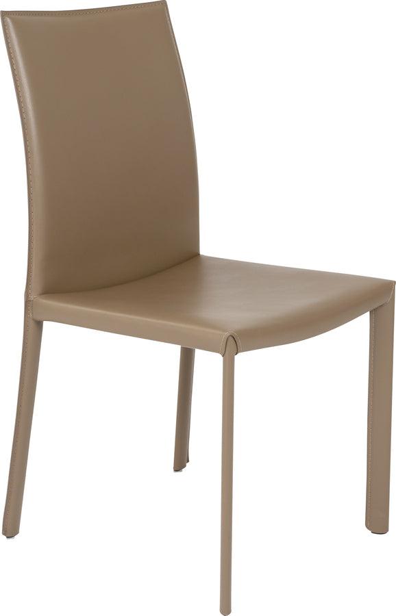 Euro Style Dining Chairs - Hasina Dining Chair in Taupe - Set of 2