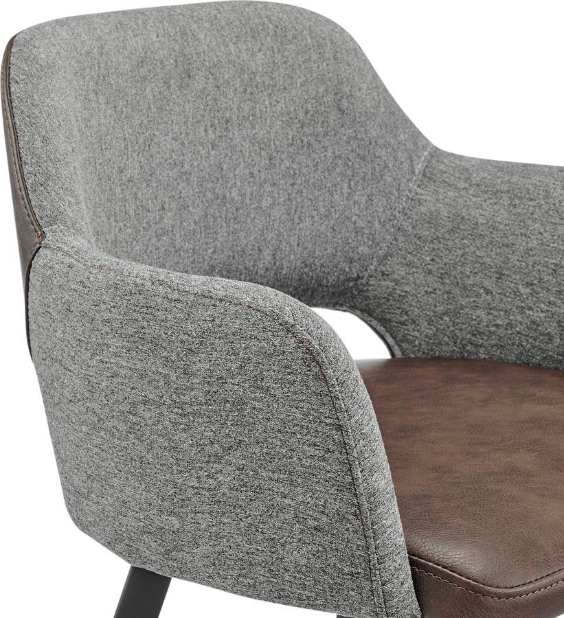 Euro Style Barstools - Desi Swivel Counter Stool Brown
