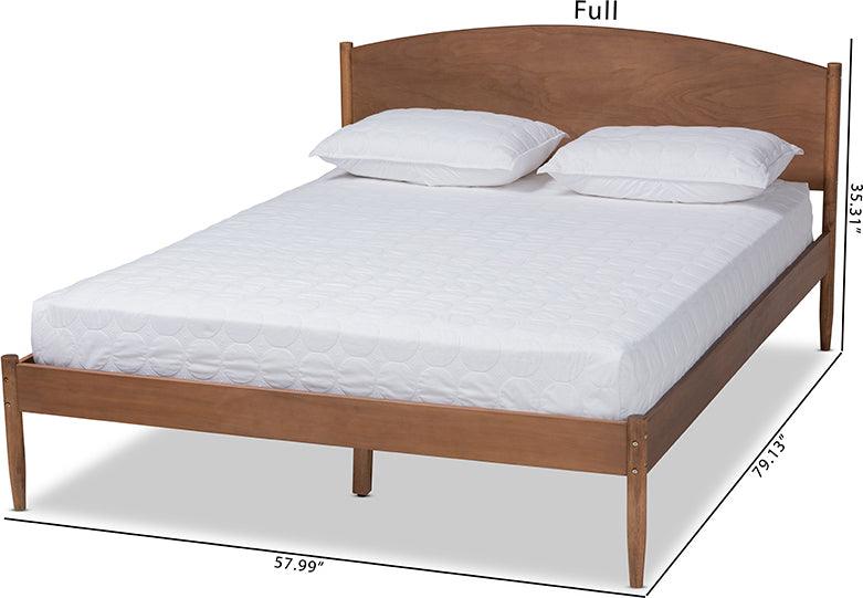 Wholesale Interiors Beds - Leanora Queen Bed Ash walnut