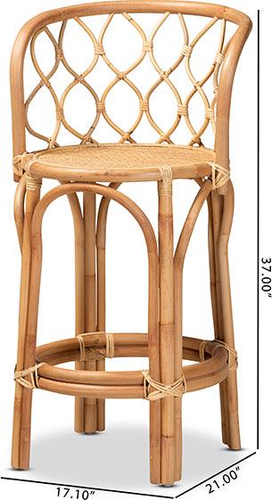 Wholesale Interiors Barstools - Diana Natural Finished Rattan Counter Stool